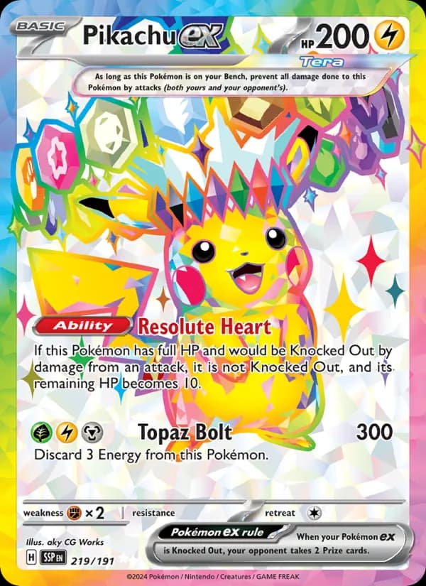Pikachu ex — Surging Sparks, Ultra Rare