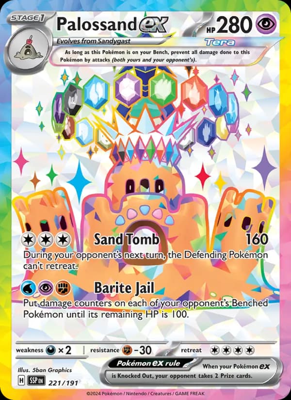 Palossand ex — Surging Sparks, Ultra Rare