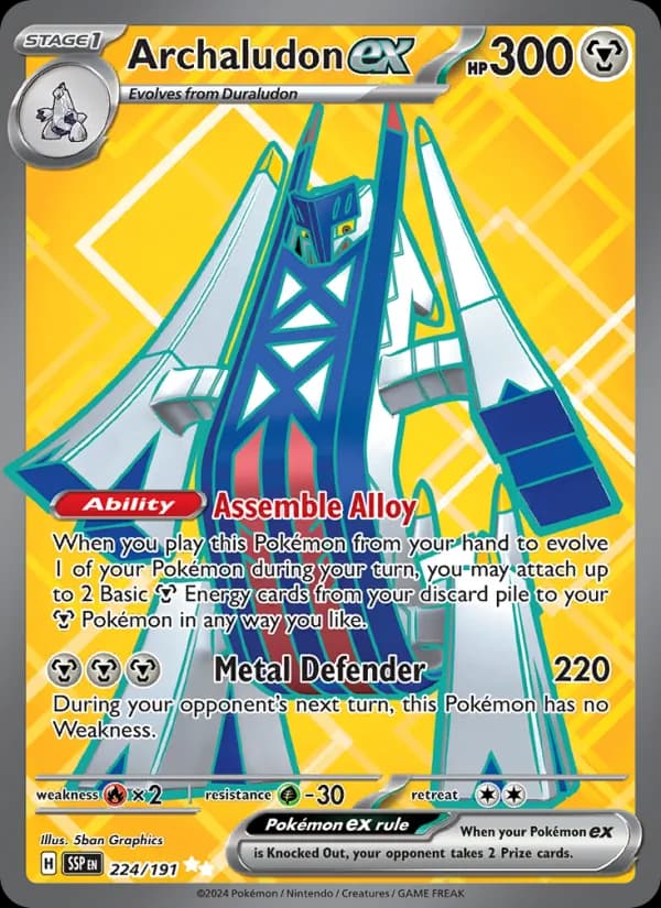 Archaludon ex — Surging Sparks, Ultra Rare