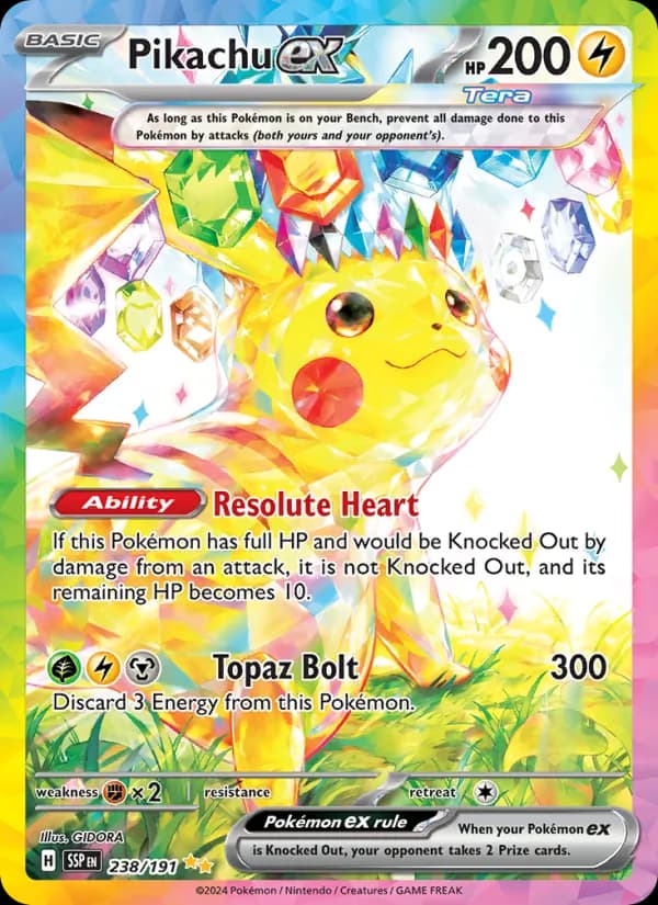 Pikachu ex — Surging Sparks, Special illustration rare