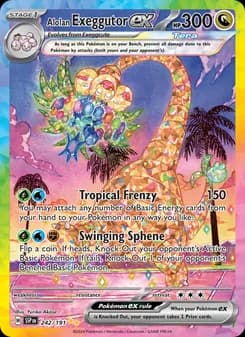 Alolan Exeggutor ex — Surging Sparks — Special illustration rare