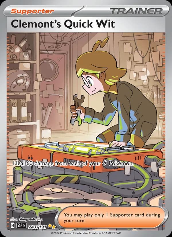 Clemont's Quick Wit — Surging Sparks, Special illustration rare