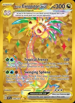 Alolan Exeggutor ex — Surging Sparks — Hyper rare