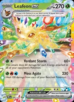 Leafeon ex — Prismatic Evolutions — Double rare
