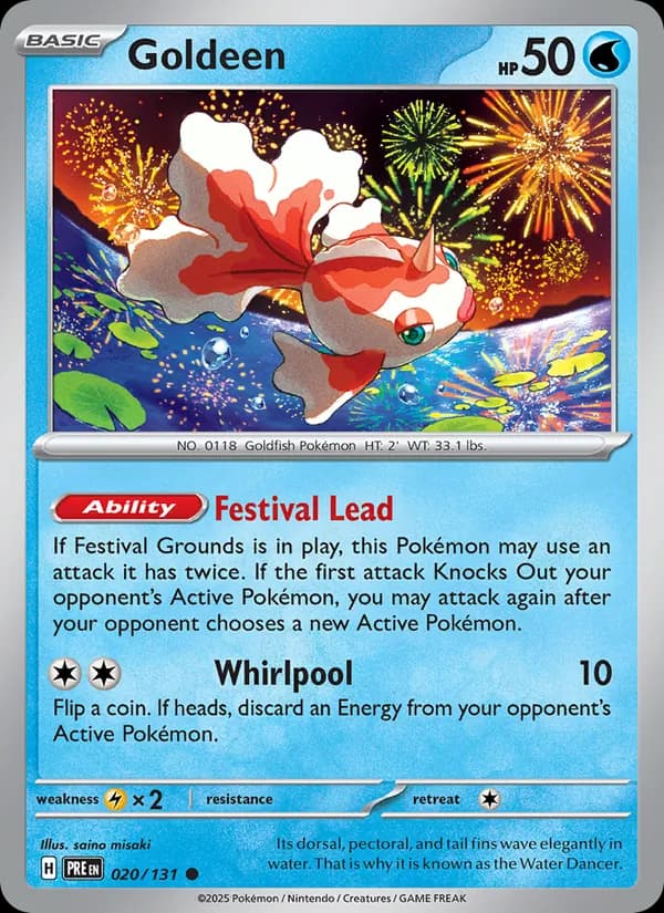 Goldeen — Prismatic Evolutions, Common
