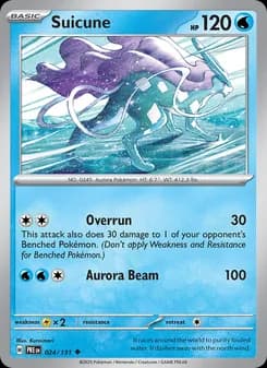 Suicune — Prismatic Evolutions — Uncommon