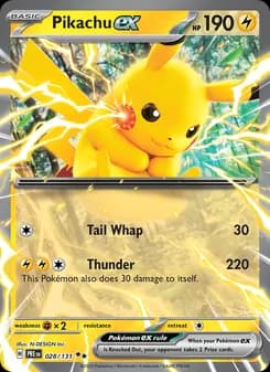 Pikachu ex — Prismatic Evolutions — Double rare