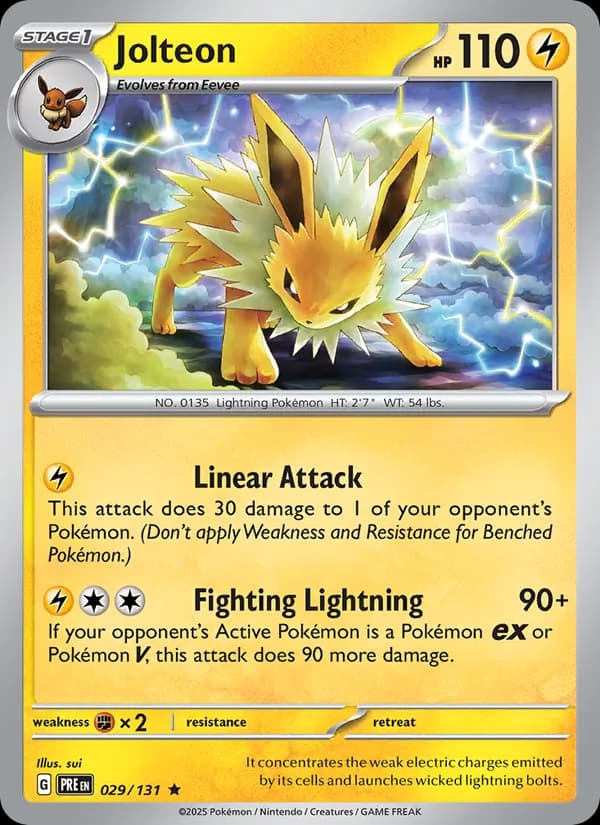 Jolteon — Prismatic Evolutions, Rare