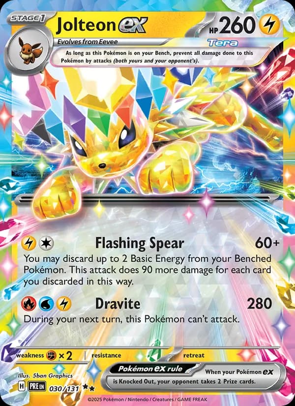 Jolteon ex — Prismatic Evolutions, Double rare