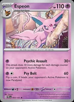 Espeon — Prismatic Evolutions — Rare