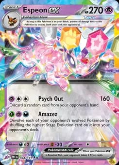 Espeon ex — Prismatic Evolutions — Double rare