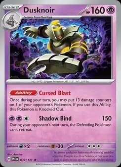 Dusknoir — Prismatic Evolutions — Rare