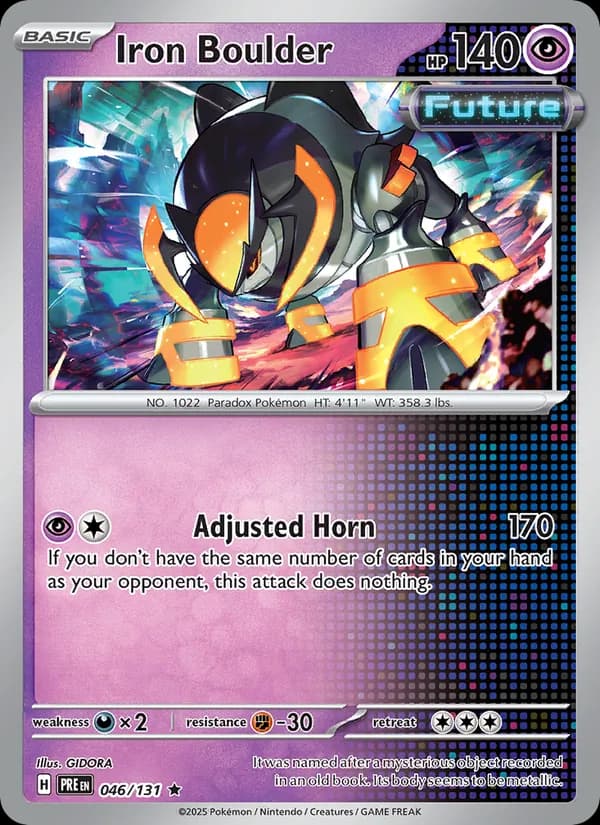 Iron Boulder — Prismatic Evolutions, Rare