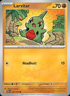 Larvitar — Prismatic Evolutions — Common