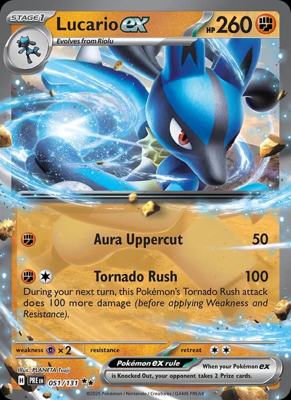 Lucario ex — Prismatic Evolutions, Double rare