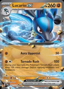 Lucario ex — Prismatic Evolutions — Double rare