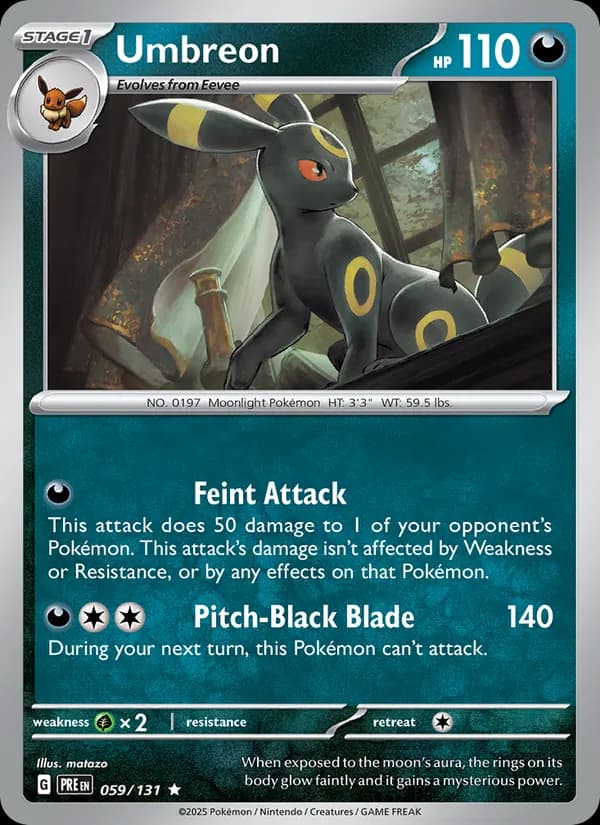 Umbreon — Prismatic Evolutions, Rare