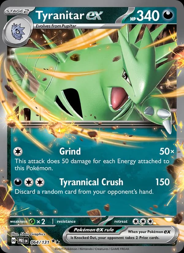 Tyranitar ex — Prismatic Evolutions, Double rare