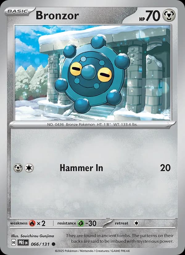 Bronzor — Prismatic Evolutions, Common