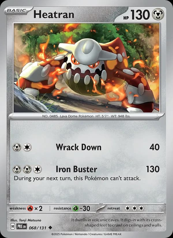Heatran — Prismatic Evolutions, Uncommon