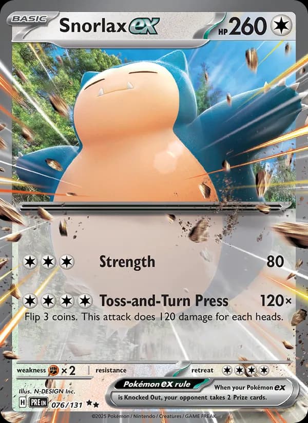 Snorlax ex — Prismatic Evolutions, Double rare