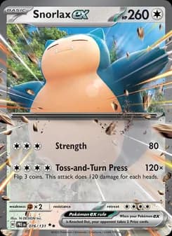 Snorlax ex — Prismatic Evolutions — Double rare