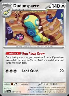 Dudunsparce — Prismatic Evolutions — Rare