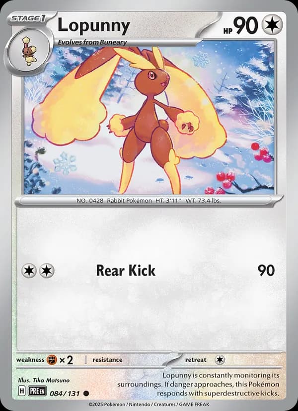 Lopunny — Prismatic Evolutions, Common