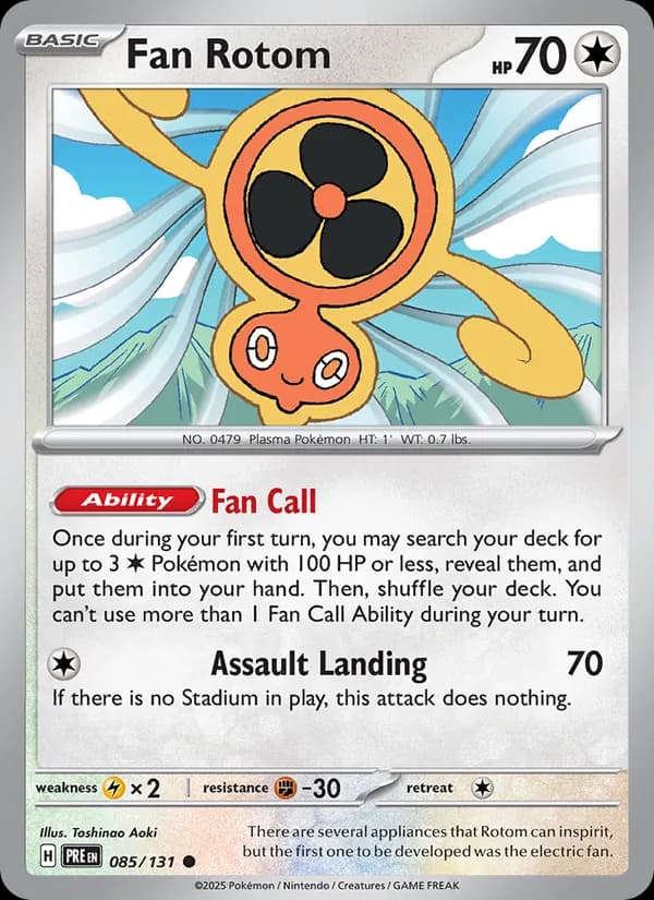 Fan Rotom — Prismatic Evolutions, Common
