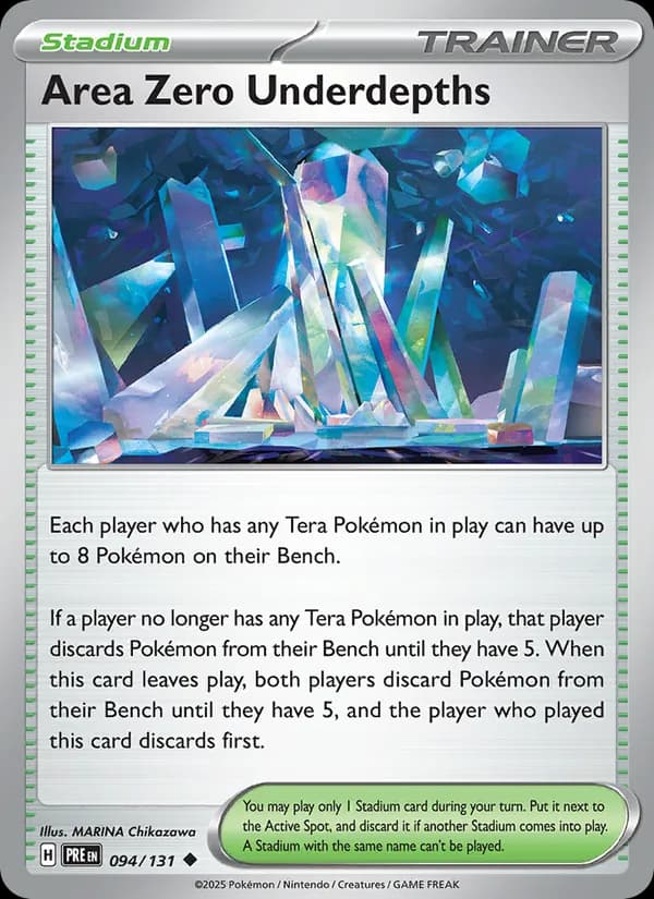 Area Zero Underdepths — Prismatic Evolutions, Uncommon