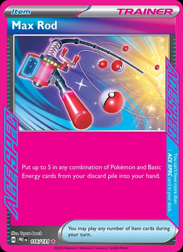 Max Rod — Prismatic Evolutions, ACE SPEC Rare