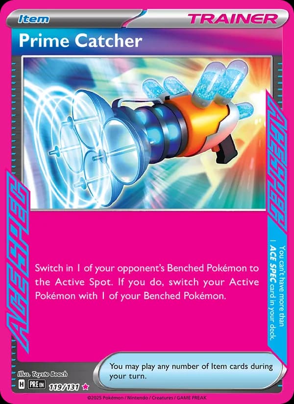 Prime Catcher — Prismatic Evolutions, ACE SPEC Rare