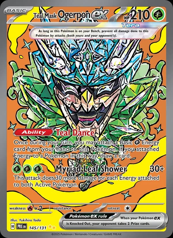 Teal Mask Ogerpon ex — Prismatic Evolutions, Special illustration rare