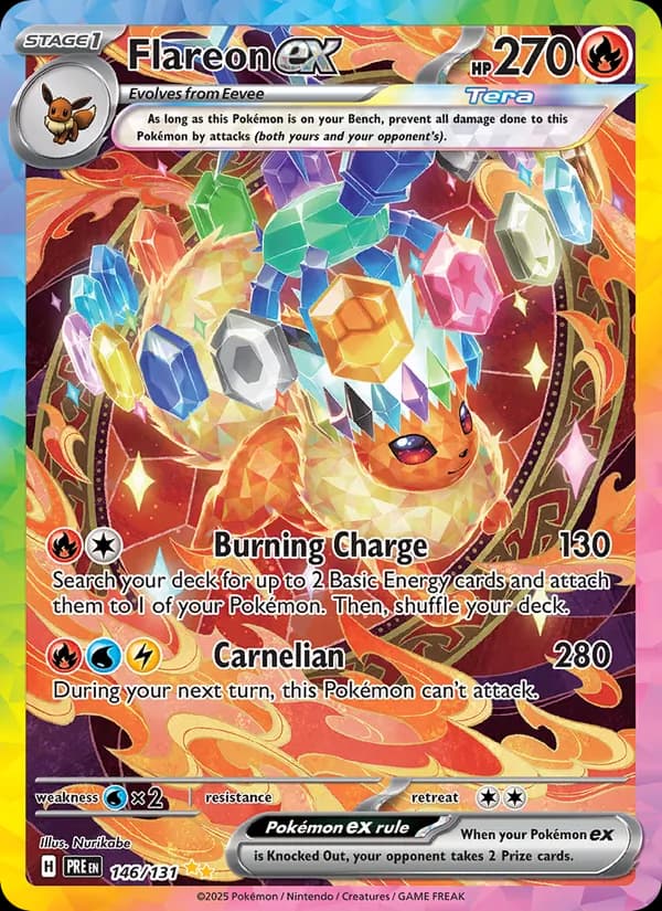 Flareon ex — Prismatic Evolutions, Special illustration rare