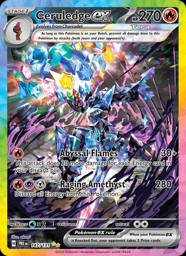 Ceruledge ex — Prismatic Evolutions, Special illustration rare
