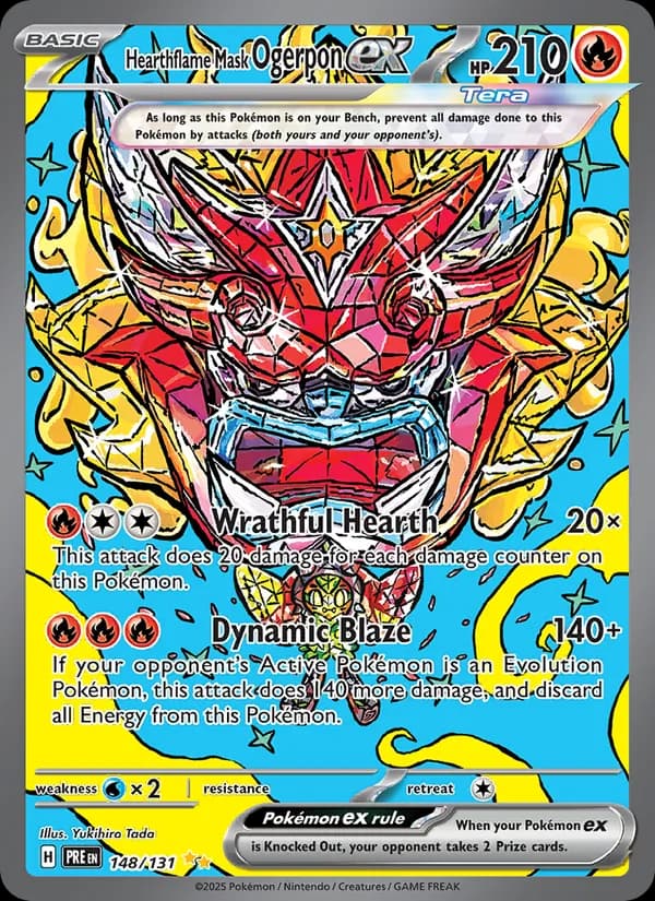 Hearthflame Mask Ogerpon ex — Prismatic Evolutions, Special illustration rare