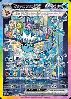 Vaporeon ex — Prismatic Evolutions — Special illustration rare
