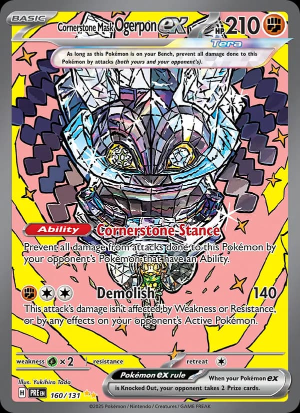 Cornerstone Mask Ogerpon ex — Prismatic Evolutions, Special illustration rare