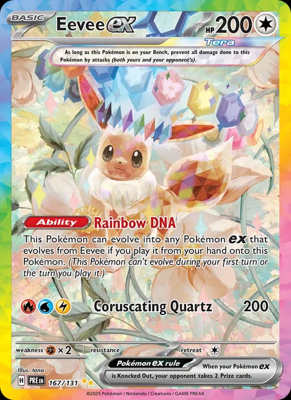 Eevee ex — Prismatic Evolutions, Special illustration rare