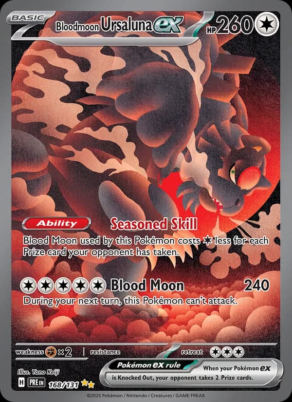 Bloodmoon Ursaluna ex — Prismatic Evolutions, Special illustration rare