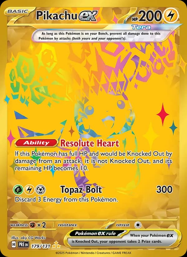 Pikachu ex — Prismatic Evolutions, Hyper rare