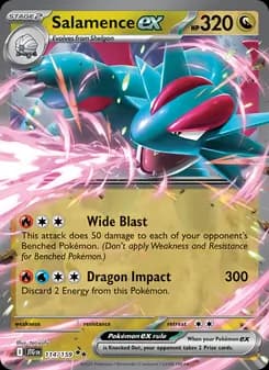 Salamence ex — Journey Together — Double rare