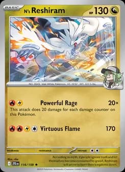 N's Reshiram — Journey Together — Rare