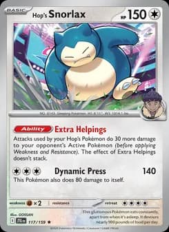 Hop's Snorlax — Journey Together — Rare