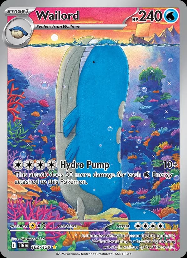 Wailord — Journey Together, Illustration rare