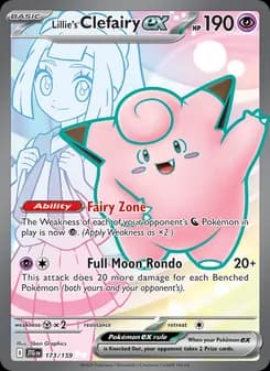 Lillie's Clefairy ex — Journey Together — Ultra Rare