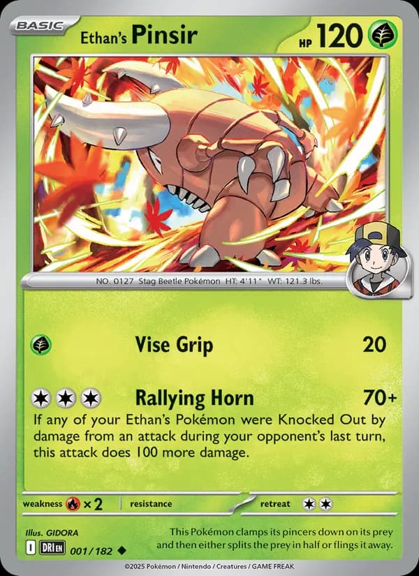 Ethan's Pinsir — Destined Rivals, Uncommon