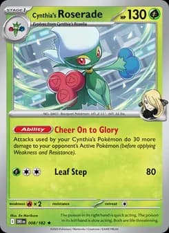 Cynthia's Roserade — Destined Rivals — Rare