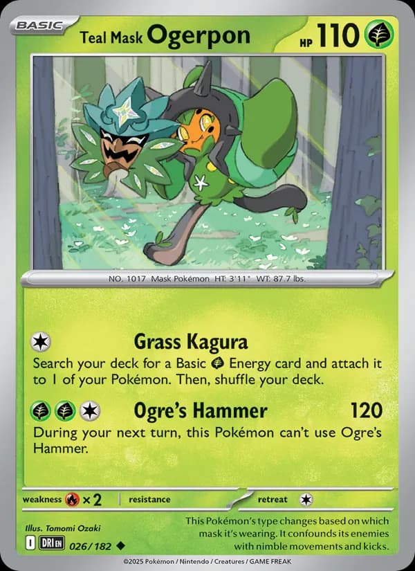 Teal Mask Ogerpon — Destined Rivals, Uncommon
