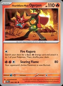 Hearthflame Mask Ogerpon — Destined Rivals — Uncommon
